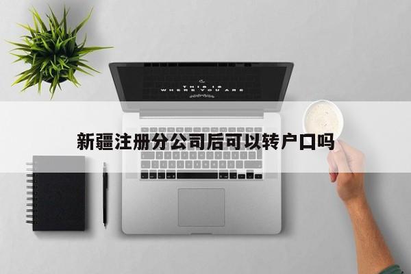 新疆注册分公司后可以转户囗吗